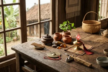 Mâm lễ cúng dâng sao giải hạn và vật phẩm phong thủy trong tử vi tuổi canh ngọ 1990 năm 2026