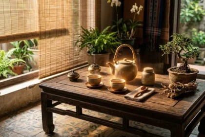 Không gian phòng khách truyền thống Việt Nam êm ấm thể hiện bình an trong tử vi tuổi canh thìn 1940 năm 2027