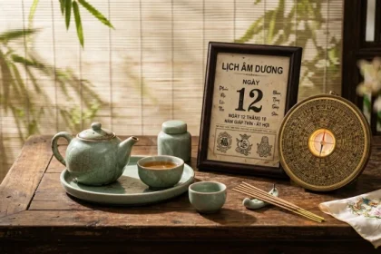 Hình ảnh minh họa phong thủy và tử vi tuổi Kỷ Hợi 1959 năm 2026 mang lại bình an cho gia đạo
