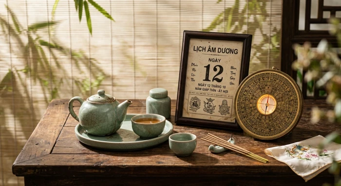 Hình ảnh minh họa phong thủy và tử vi tuổi Kỷ Hợi 1959 năm 2026 mang lại bình an cho gia đạo