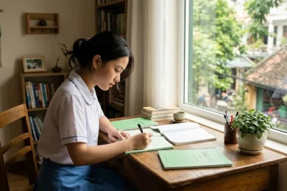 Học sinh ôn thi đại học và xem tử vi tuổi mậu tý 2008 năm 2026 để chuẩn bị tâm lý