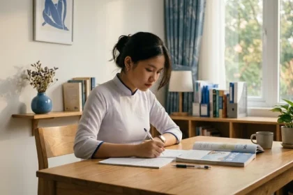 Góc học tập tối giản kết hợp yếu tố phong thủy giúp cải thiện tử vi tuổi tân mão 2011 năm 2027