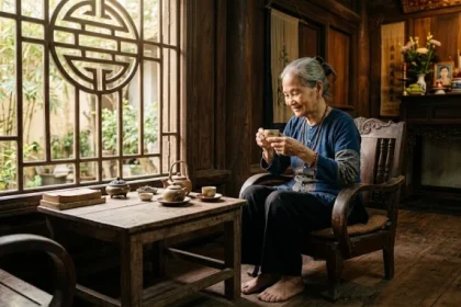 Không gian phòng khách ấm cúng của gia đình Việt mang lại sự bình an cho tử vi tuổi tân tỵ 1941 năm 2026