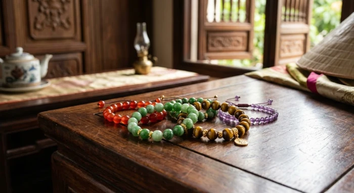 Bộ sưu tập vòng tay đá tự nhiên giải đáp thắc mắc tuổi dần hợp đá gì để cân bằng ngũ hành