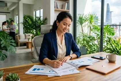 Chủ doanh nghiệp tự tin điều hành công việc đại diện cho những gợi ý tuổi Dần hợp kinh doanh gì thành công