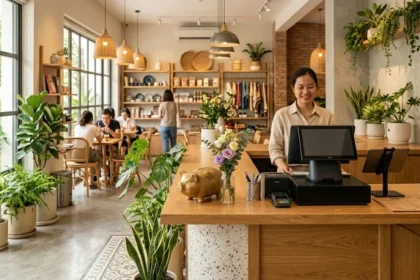 Một không gian kinh doanh hiện đại tại Việt Nam gợi ý tuổi hợi hợp kinh doanh gì để thu hút tài lộc