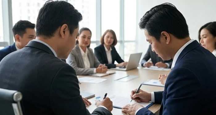 Cuộc thảo luận ký kết hợp đồng thương mại giữa nam mạng ất sửu 1985 cùng các đối tác hợp tuổi làm ăn
