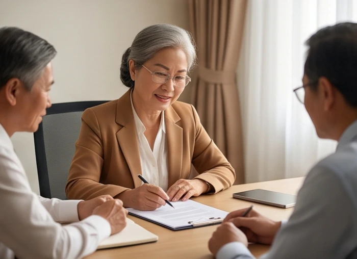 Nữ doanh nhân Kỷ Sửu thảo luận hợp tác thành công cùng đối tác Bính Thân và Mậu Tý
