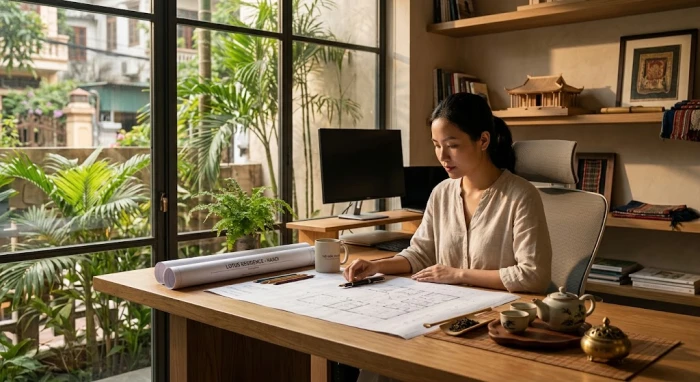 Không gian làm việc sáng tạo và chuyên nghiệp giúp giải đáp thắc mắc tuổi mùi hợp nghề gì theo phong thủy