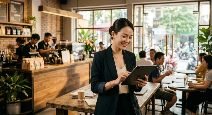 Nam nữ doanh nhân đang tìm hiểu tuổi ngọ hợp kinh doanh gì để thu hút tài lộc và phát triển sự nghiệp