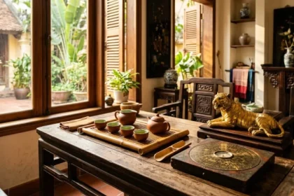 Bản vẽ thiết kế phong thủy nhà ở kết hợp vật phẩm hóa giải hướng xấu cho gia chủ tuổi nhâm dần 1962