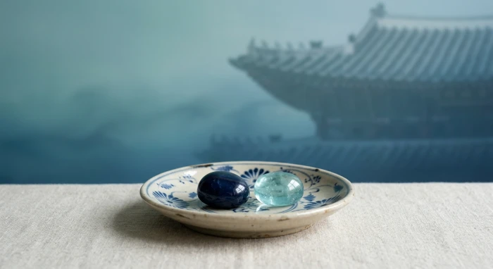 Không gian nội thất phong thủy với tone màu xanh dương mang năng lượng đại hải thủy cho gia chủ tuổi quý hợi 1983