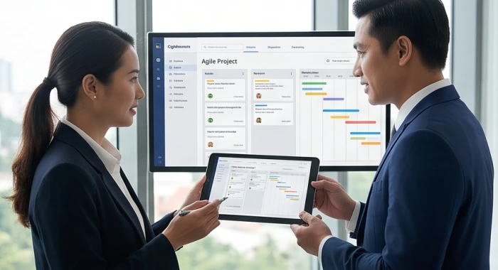 Cuộc thảo luận linh hoạt về quy trình agile và phần mềm công nghệ mới giúp khắc phục tư duy bảo thủ trong công việc