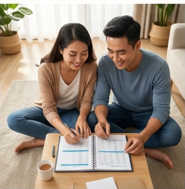 Bữa cơm gia đình ấm áp tràn ngập niềm vui của cặp đôi tuổi Thìn và bạn đời tuổi Tỵ trong ngôi nhà hiện đại
