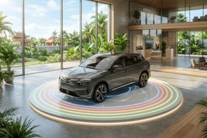 Chiếc xe hơi sang trọng trong không gian phong thủy giải đáp thắc mắc tuổi thìn mua xe màu gì mang lại bình an