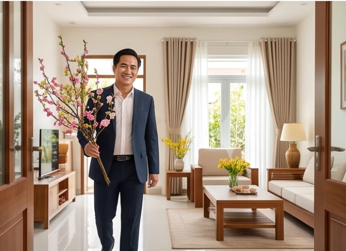 Khách quý hợp tuổi xông đất đầu xuân mang cành lộc ghé thăm chúc Tết gia chủ Kỷ Sửu