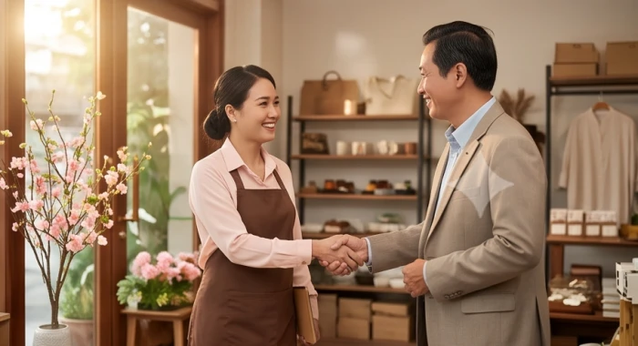 Gia chủ tuổi Hợi vui mừng đón tiếp người hợp mệnh đến xông nhà mở hàng đầu năm mới Bính Ngọ 2026
