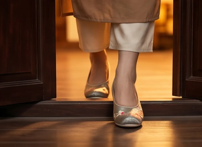 Người xông đất mang theo nụ cười rạng rỡ và sinh khí ấm áp bước qua cửa nhà đầu năm mới