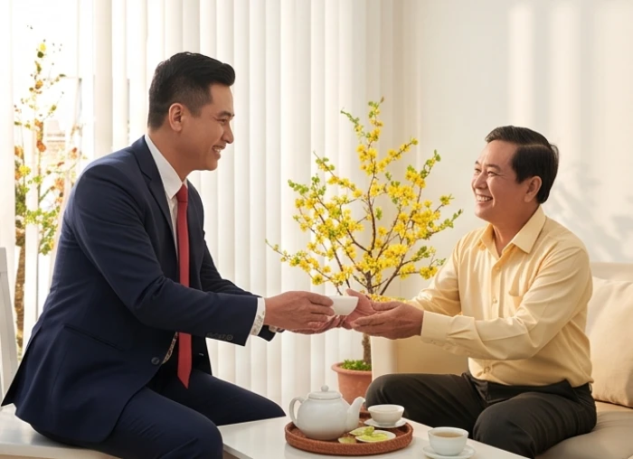 Khách hợp mệnh Giáp Dần xông đất chúc tết gia chủ tuổi quý sửu 1973 trong sáng mùng một đầu năm