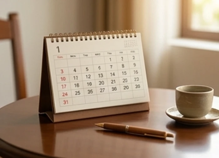 Cuốn lịch bàn hiển thị các năm tuổi cần chú ý giúp nam mệnh cẩn trọng khi cân nhắc lựa chọn đối tác hợp tác làm ăn