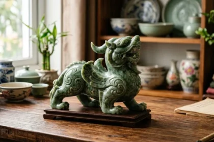 Tượng tỳ hưu phong thủy tuổi tỵ tinh xảo được chế tác từ đá tự nhiên nguyên khối
