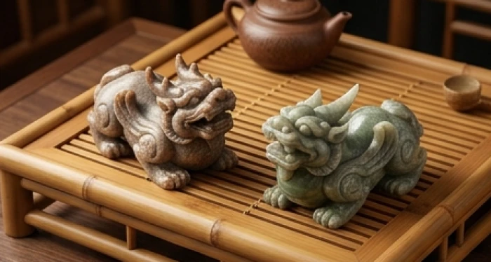 So sánh tượng tỳ hưu thiên lộc hai sừng cầu tài và tịch tà một sừng xua đuổi tà khí chế tác từ đá tự nhiên