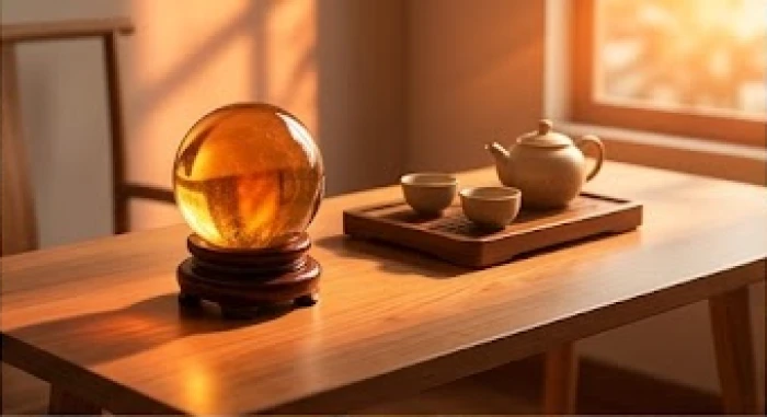 Không gian làm việc được bố trí các vật phẩm phong thủy hành Hỏa giúp tăng cường sinh khí cho người mệnh Thổ