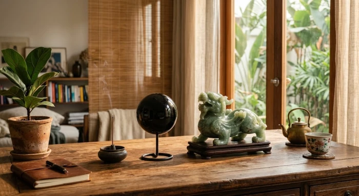 Bộ sưu tập vật phẩm phong thủy tuổi dậu bằng ngọc và đá tự nhiên giúp điều hòa trường khí