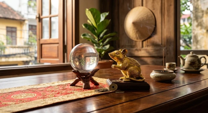 Hình ảnh các vật phẩm phong thủy tuổi tý giúp mang lại năng lượng tích cực cho gia chủ