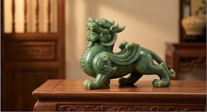 Tượng Tỳ Hưu phong thủy đặt trang trọng trên két sắt hỗ trợ tài lộc cho mệnh Hỏa