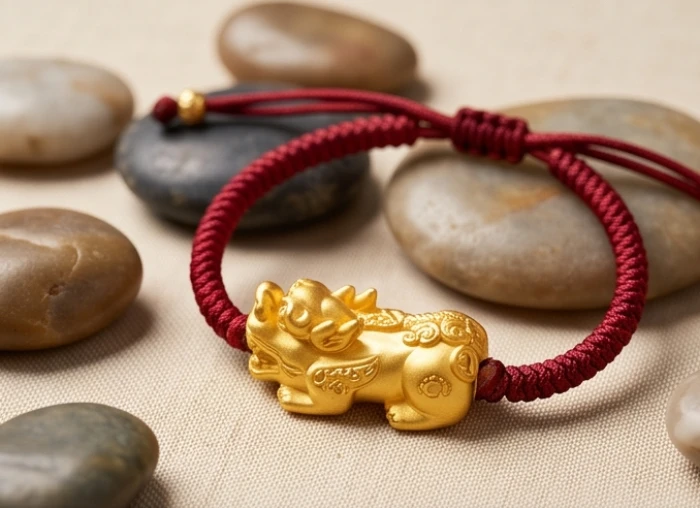 Vòng tay tỳ hưu đúc vàng đặc nguyên khối sắc nét không bị móp méo phần mông khi đeo sinh hoạt