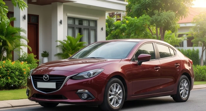 Chiếc xe ô tô màu đỏ đô sang trọng hợp mệnh Hỏa đem lại may mắn cho gia chủ tuổi Đinh Dậu 1957