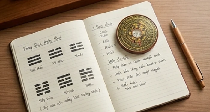 Sổ tay ghi chép các quẻ mệnh và hướng cát hung dành riêng cho nam giới