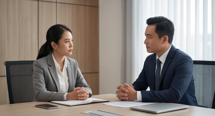 Cuộc thảo luận thẳng thắn giữa hai đối tác xung tuổi Dần Thân trong kinh doanh khi tìm hiểu tuổi dần hợp tuổi nào
