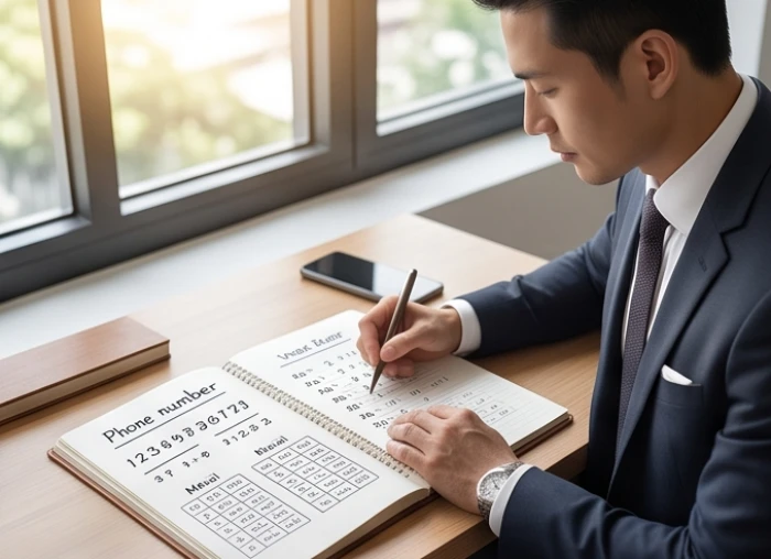 Sổ tay đối chiếu điểm số tổng nút cao với bảng ngũ hành tương sinh để đánh giá chất lượng sim